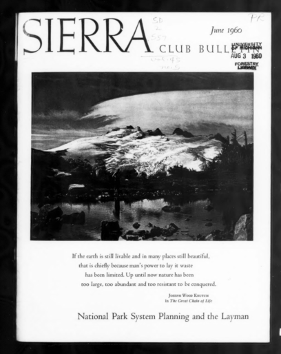 Sierra Club Bulletin 1960 Vol 45 No 5 June thumbnail